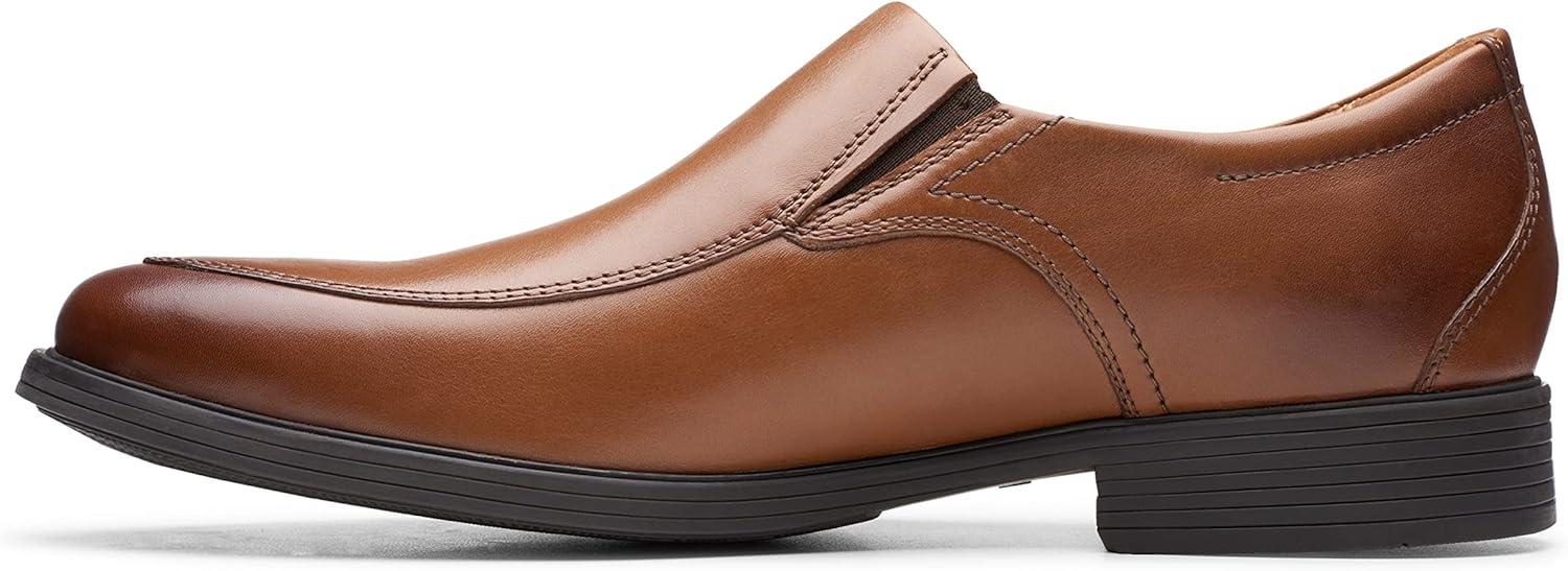 imageClarks Mens Whiddon Step LoaferDark Tan Leather