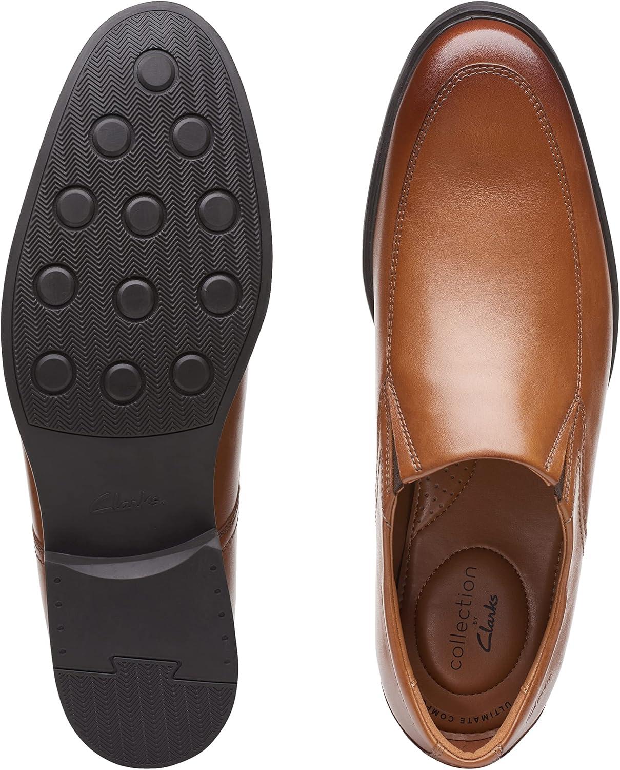 imageClarks Mens Whiddon Step LoaferDark Tan Leather