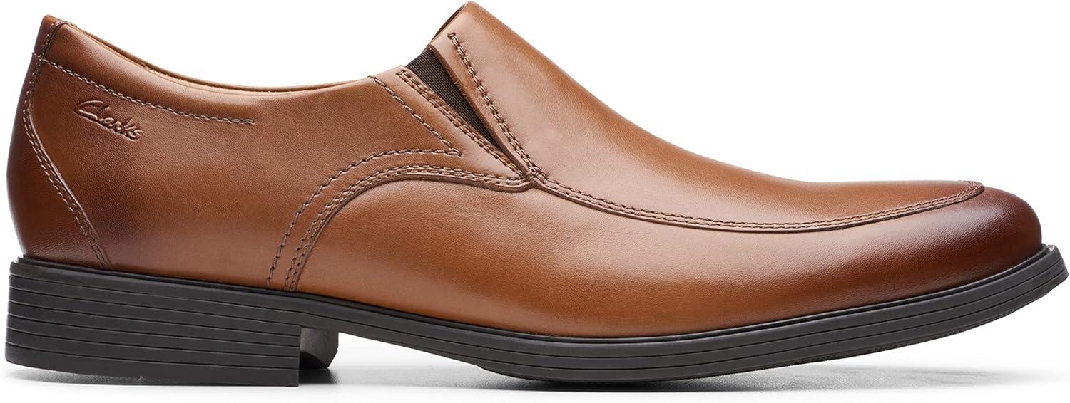 imageClarks Mens Whiddon Step LoaferDark Tan Leather