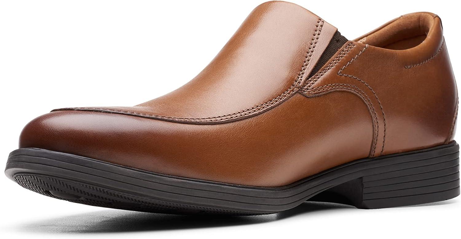 imageClarks Mens Whiddon Step LoaferDark Tan Leather