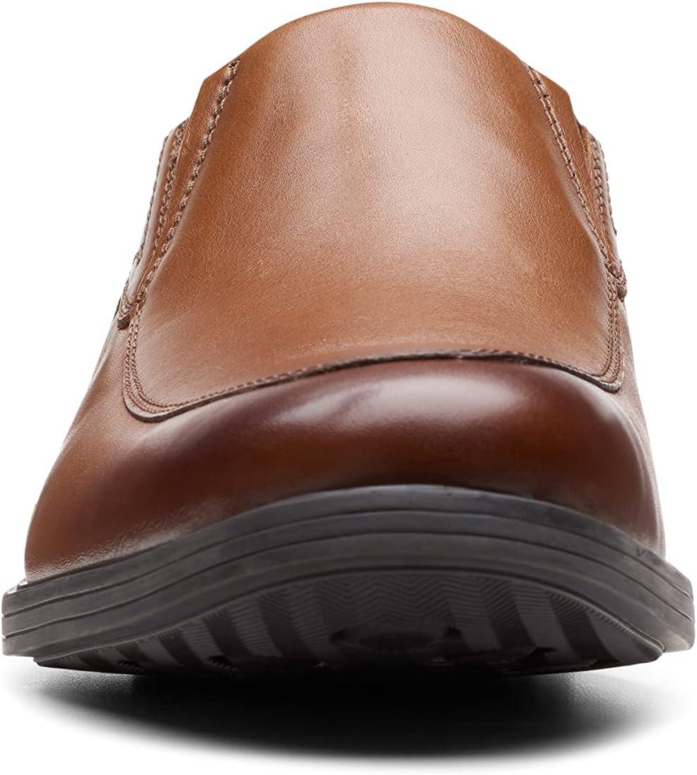 imageClarks Mens Whiddon Step LoaferDark Tan Leather