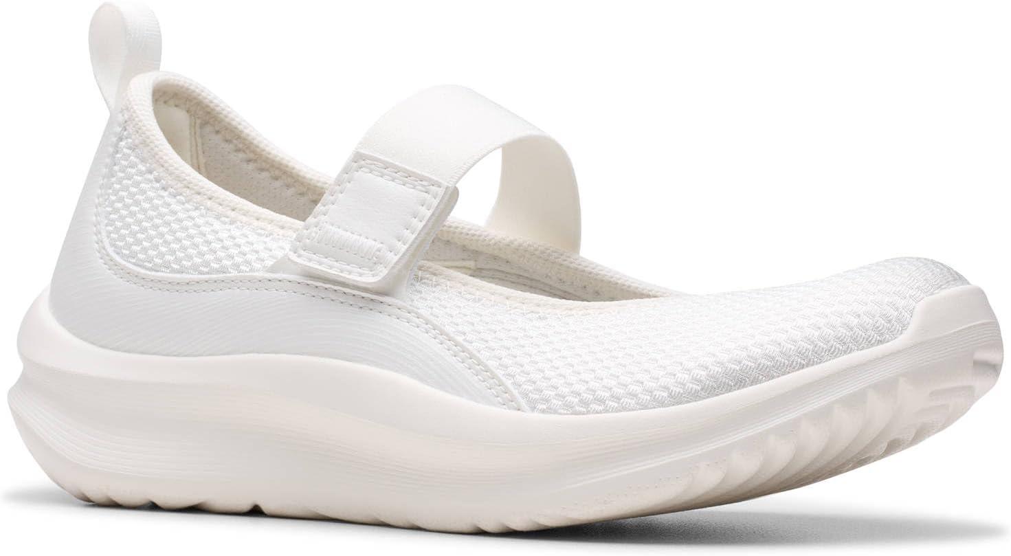 imageClarks Womens Solevana JaneWhite Textile