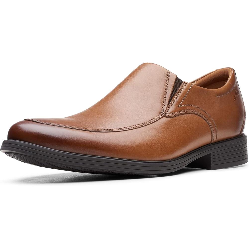 imageClarks Mens Whiddon Step LoaferDark Tan Leather