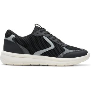 Clarks Women’s Ezrinn Tie(Black Combi Textile)