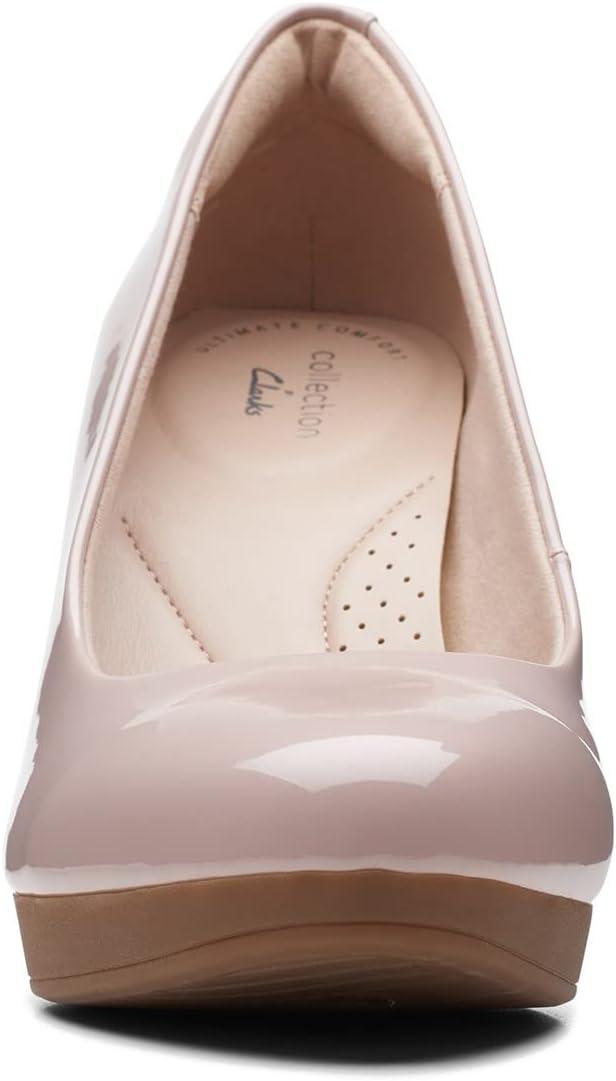 imageClarks Womens Ambyr Joy PumpsDusty Rose Patent Synthetic