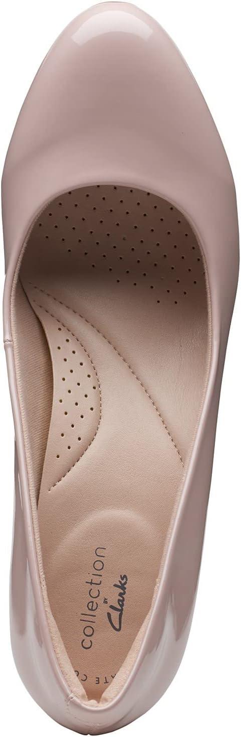 imageClarks Womens Ambyr Joy PumpsDusty Rose Patent Synthetic