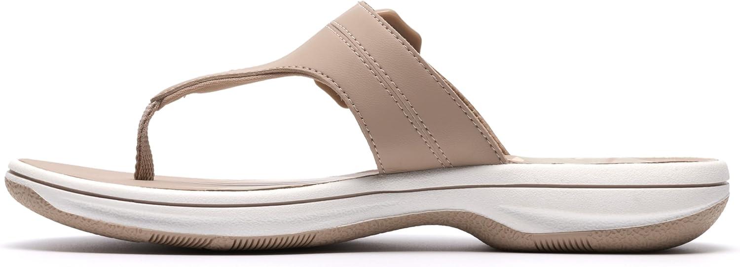 imageClarks Womens Breeze Cove Cloudsteppers FlipFlopSand Synthetic