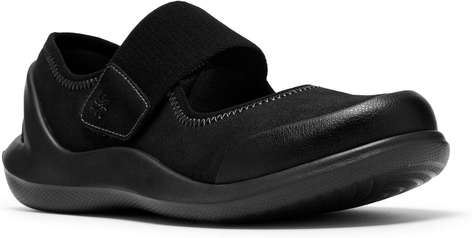 imageClarks Womens Solevana StrapBlack Interest Textile