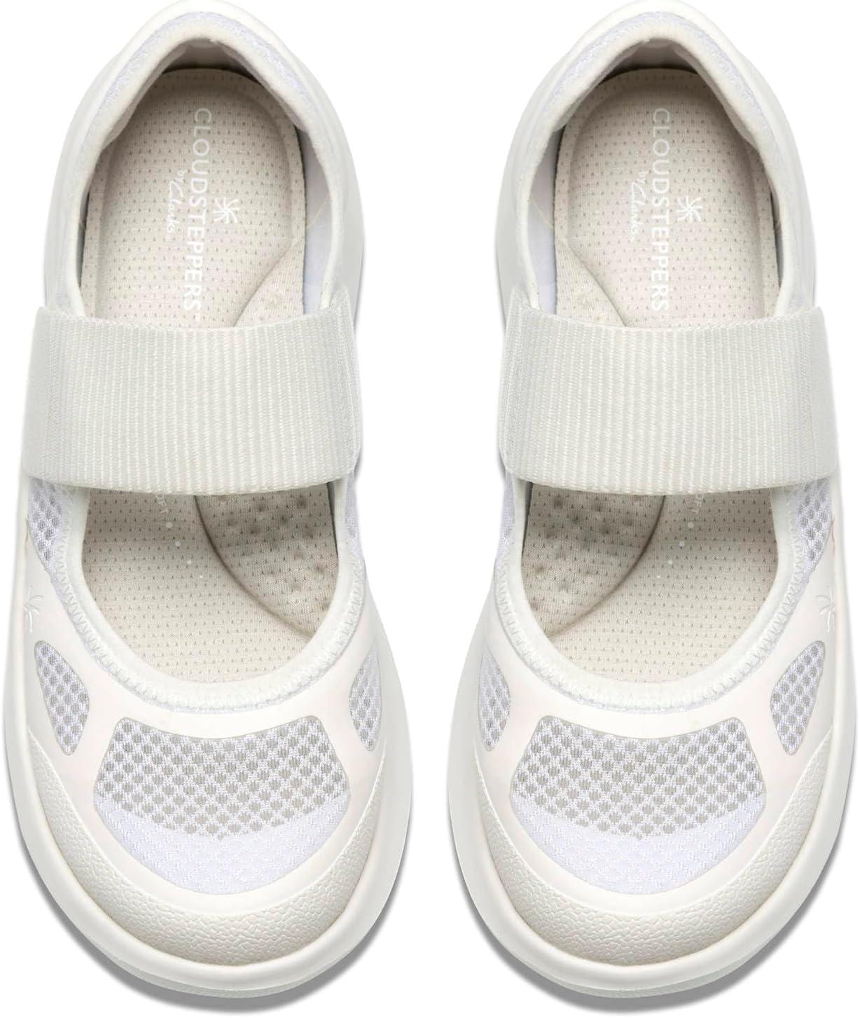 imageClarks Womens Solevana StrapWhite Textile