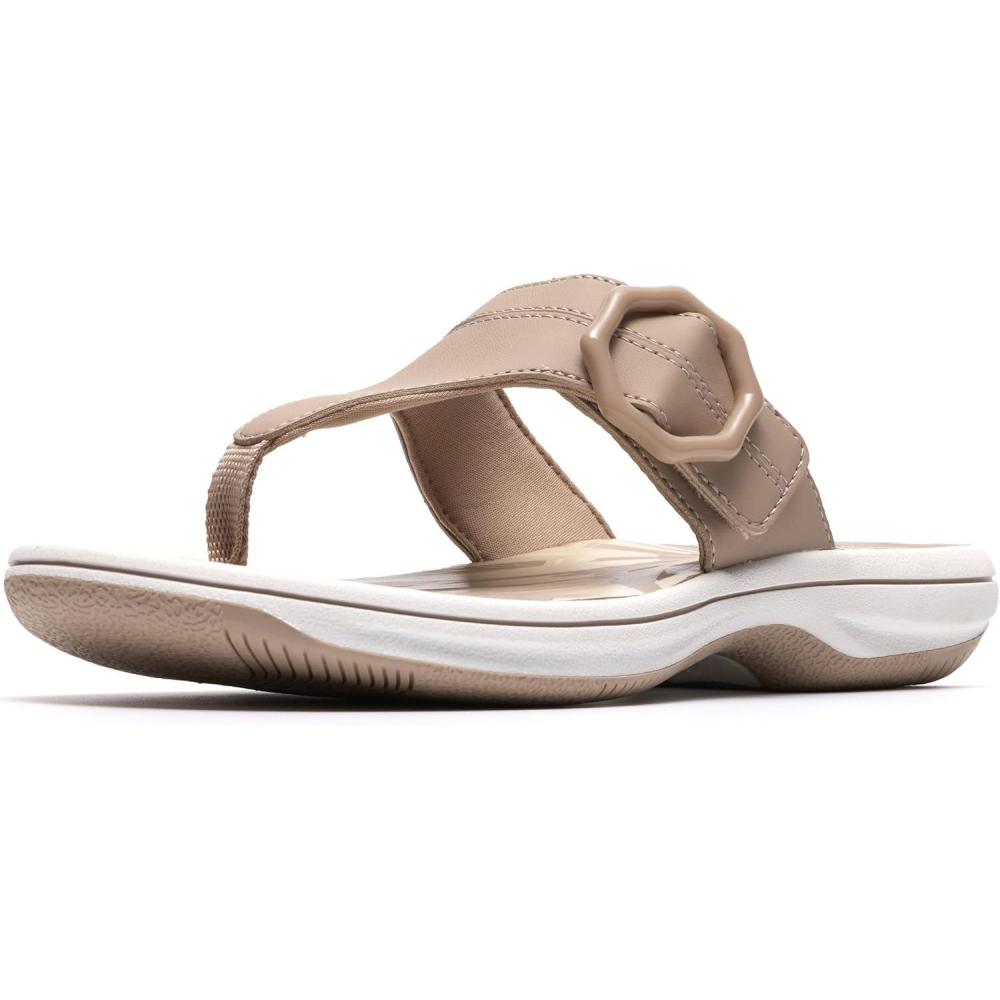 imageClarks Womens Breeze Cove Cloudsteppers FlipFlopSand Synthetic