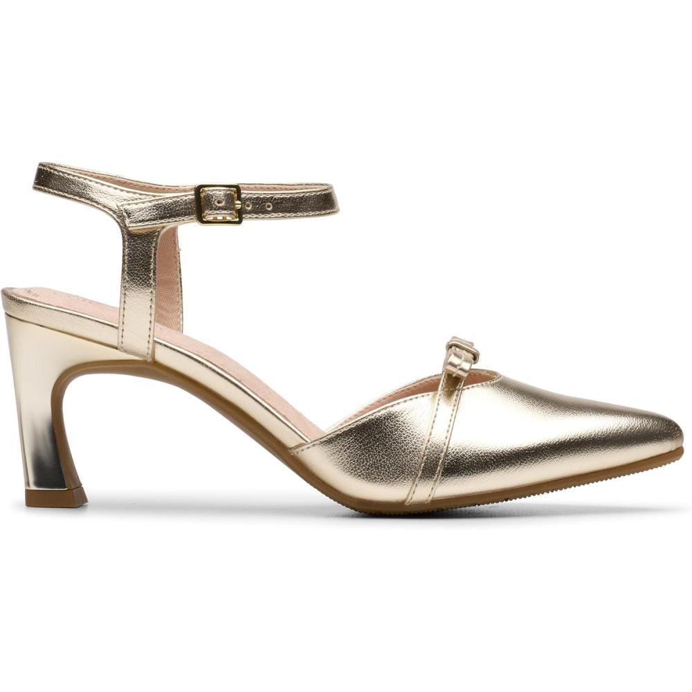 imageClarks Womens Tammitha BarGold Metallic Synthetic