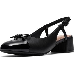 Clarks Women’s Iridessa Sling(Black Leather)