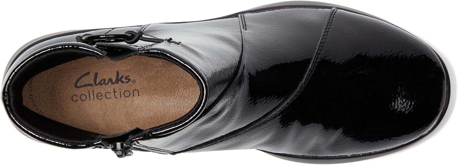 imageClarks Womens Ellowyn DevaBlack Crinkle Patent