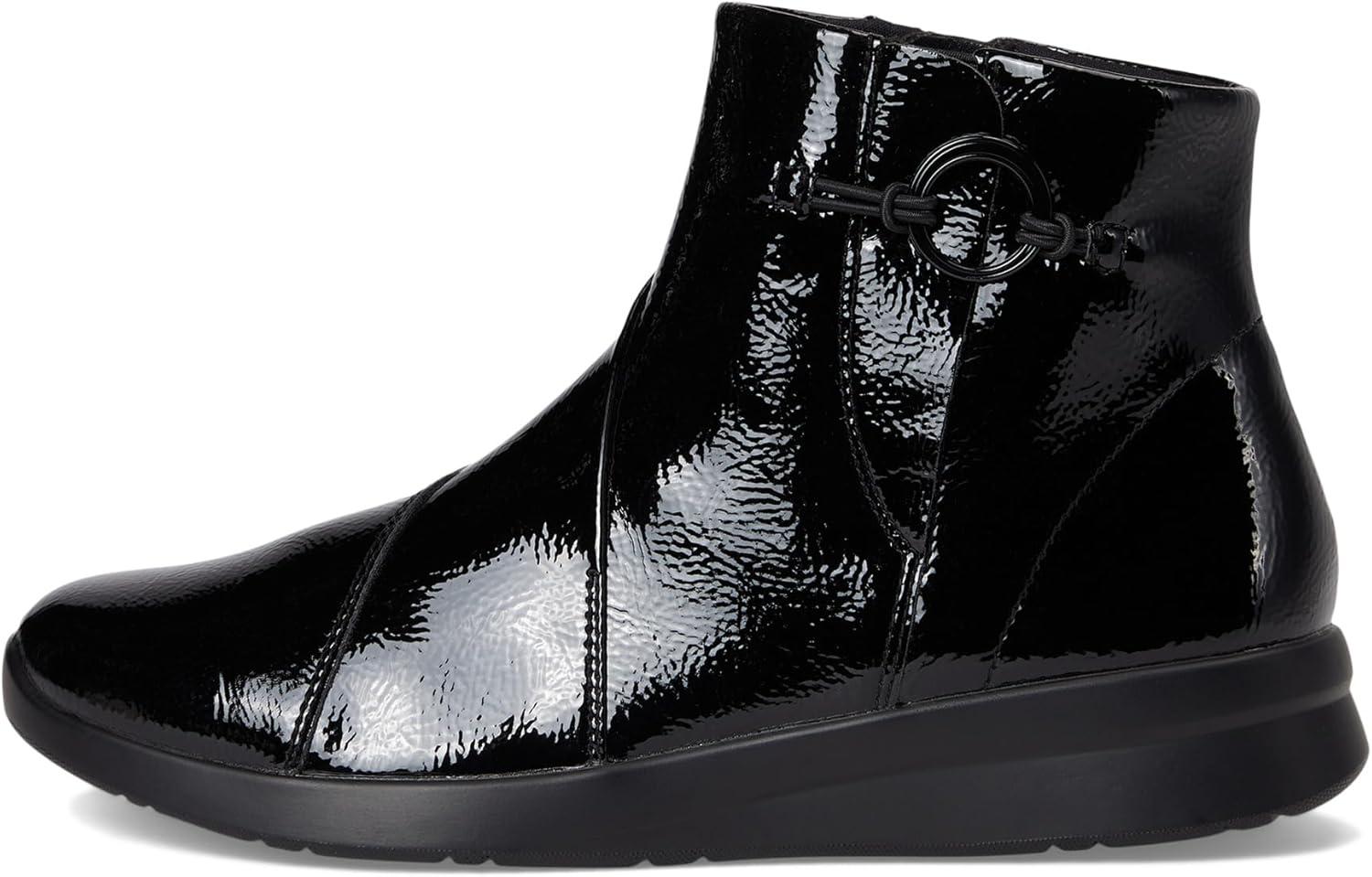 imageClarks Womens Ellowyn DevaBlack Crinkle Patent