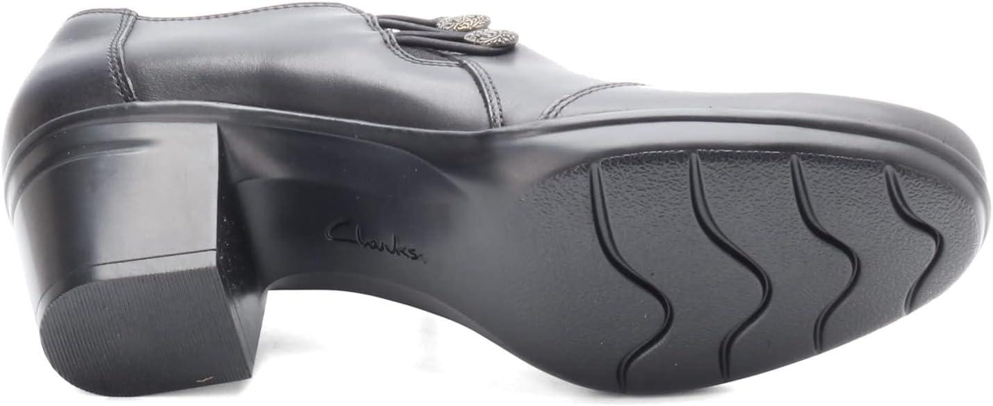 imageClarks Womens Emslie Warren Zipper Ankle BootBlack Leather