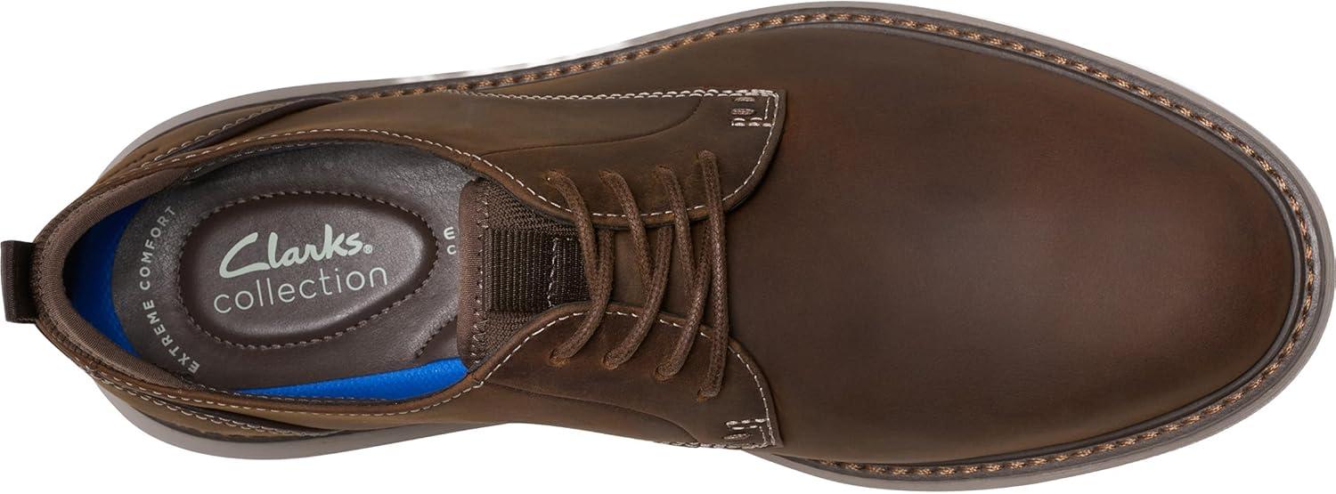 imageClarks Mens Brantin Plain OxfordBeeswax Leather