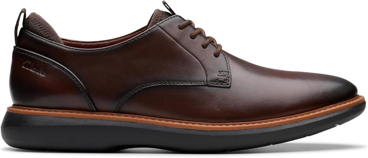 imageClarks Mens Brantin Plain OxfordDark Brown Leather