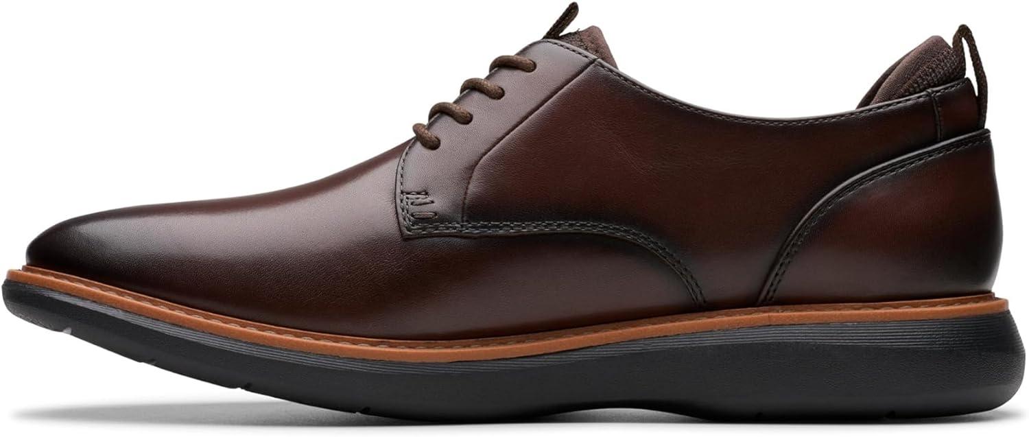 imageClarks Mens Brantin Plain OxfordDark Brown Leather