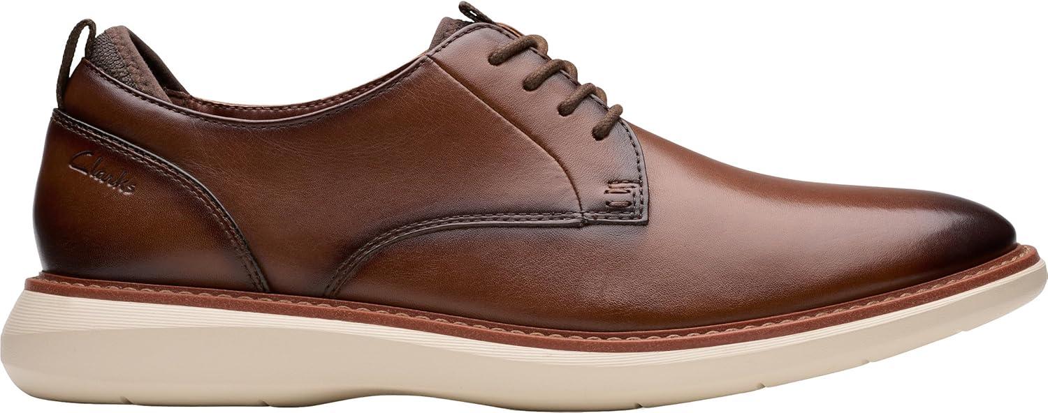 imageClarks Mens Brantin Plain OxfordDark Tan Leather