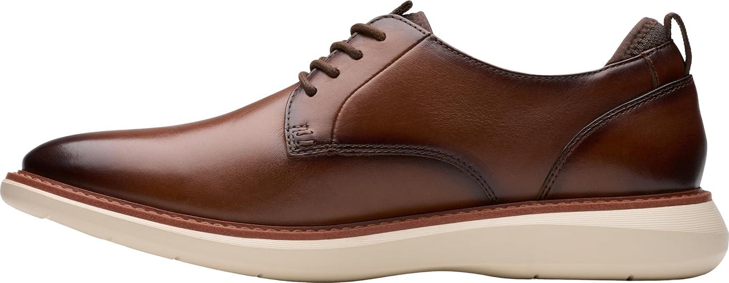 imageClarks Mens Brantin Plain OxfordDark Tan Leather