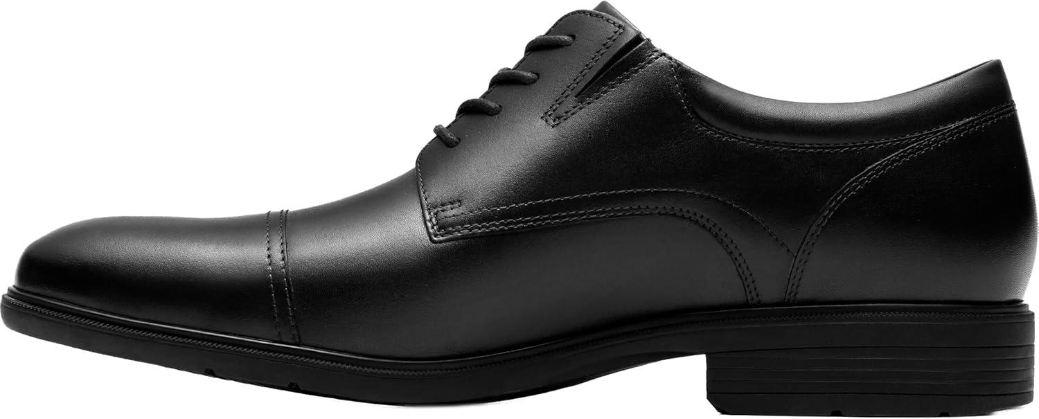 imageClarks Mens Steadwell CapBlack Leather