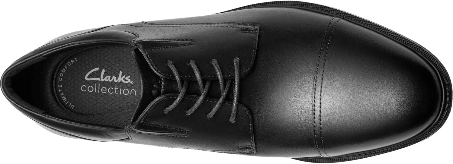 imageClarks Mens Steadwell CapBlack Leather