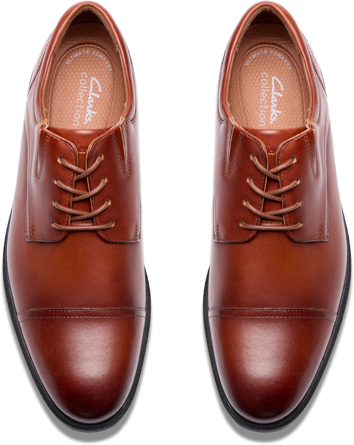 imageClarks Mens Steadwell CapDark Tan Leather