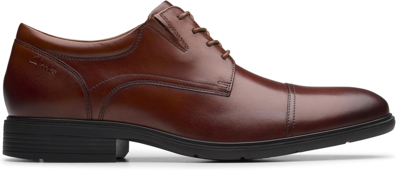 imageClarks Mens Steadwell CapDark Tan Leather