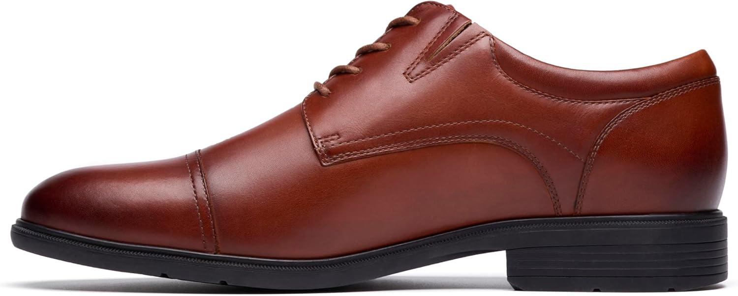 imageClarks Mens Steadwell CapDark Tan Leather