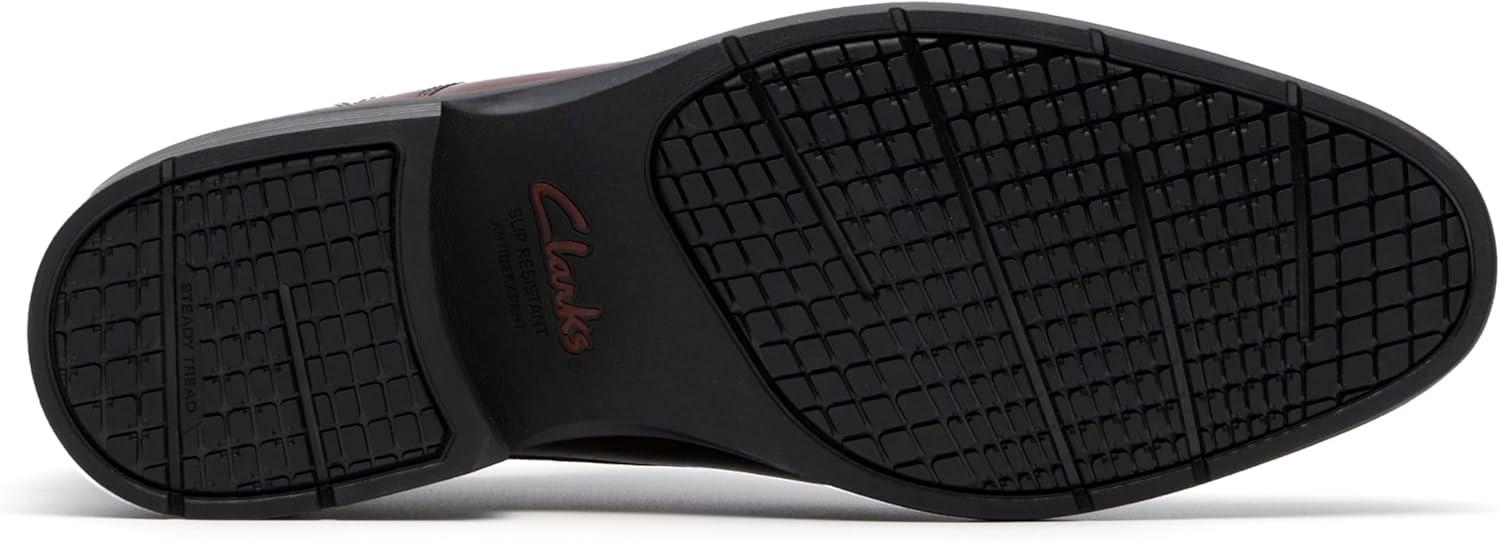 imageClarks Mens Steadwell CapMahogany Leather