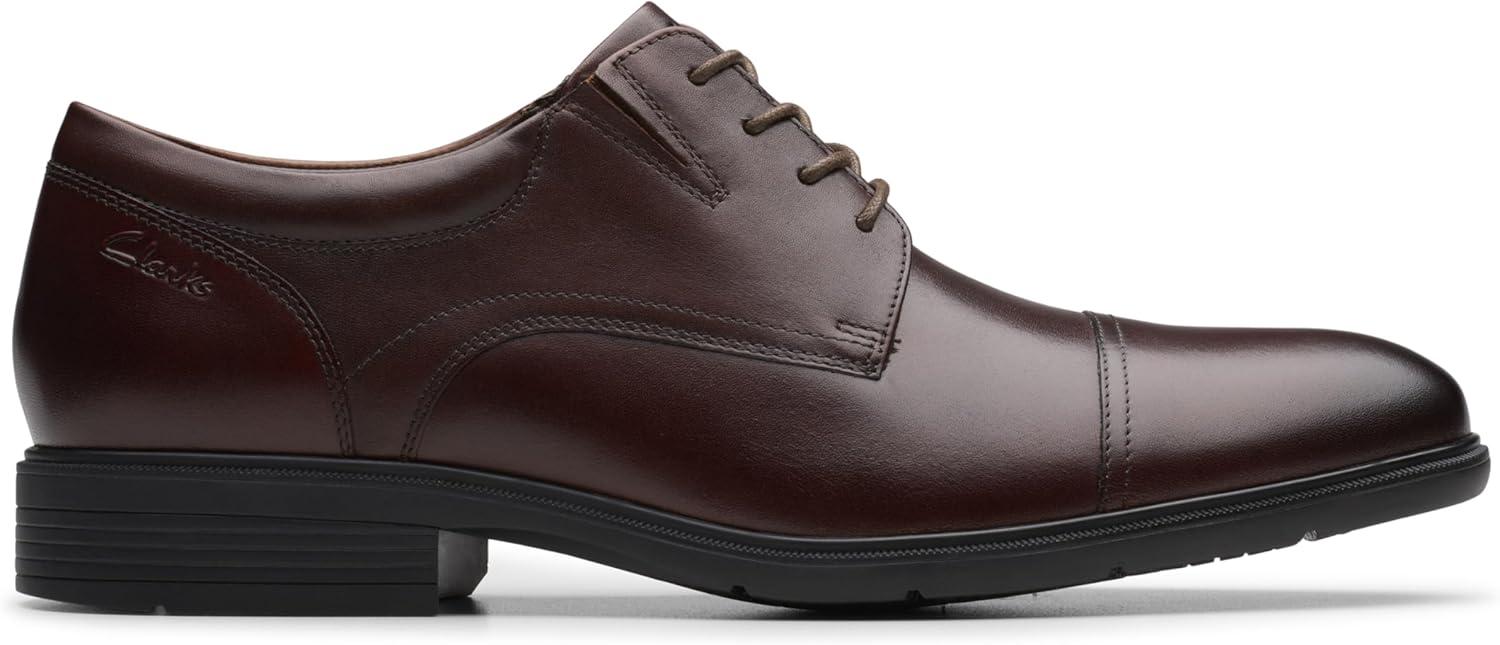 imageClarks Mens Steadwell CapMahogany Leather