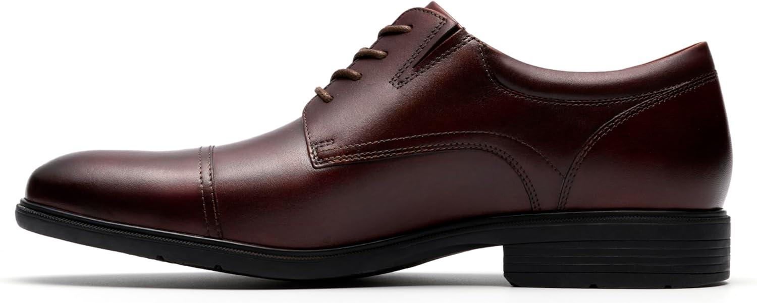 imageClarks Mens Steadwell CapMahogany Leather