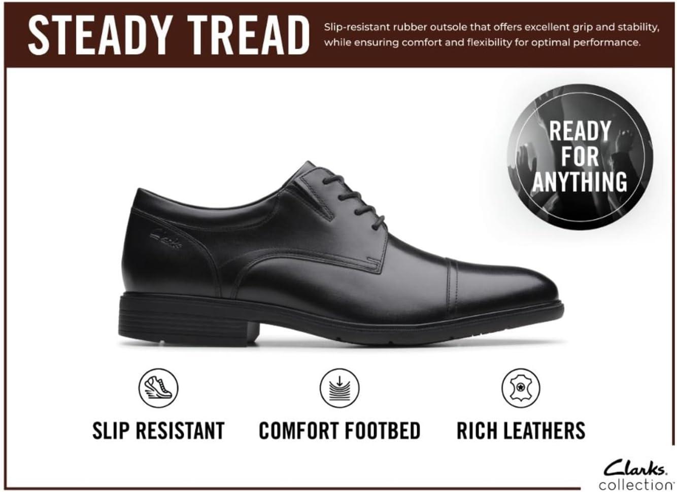 imageClarks Mens Steadwell CapMahogany Leather