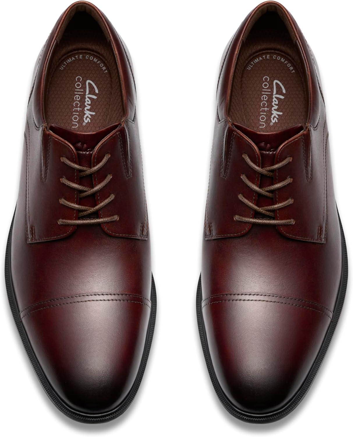 imageClarks Mens Steadwell CapMahogany Leather