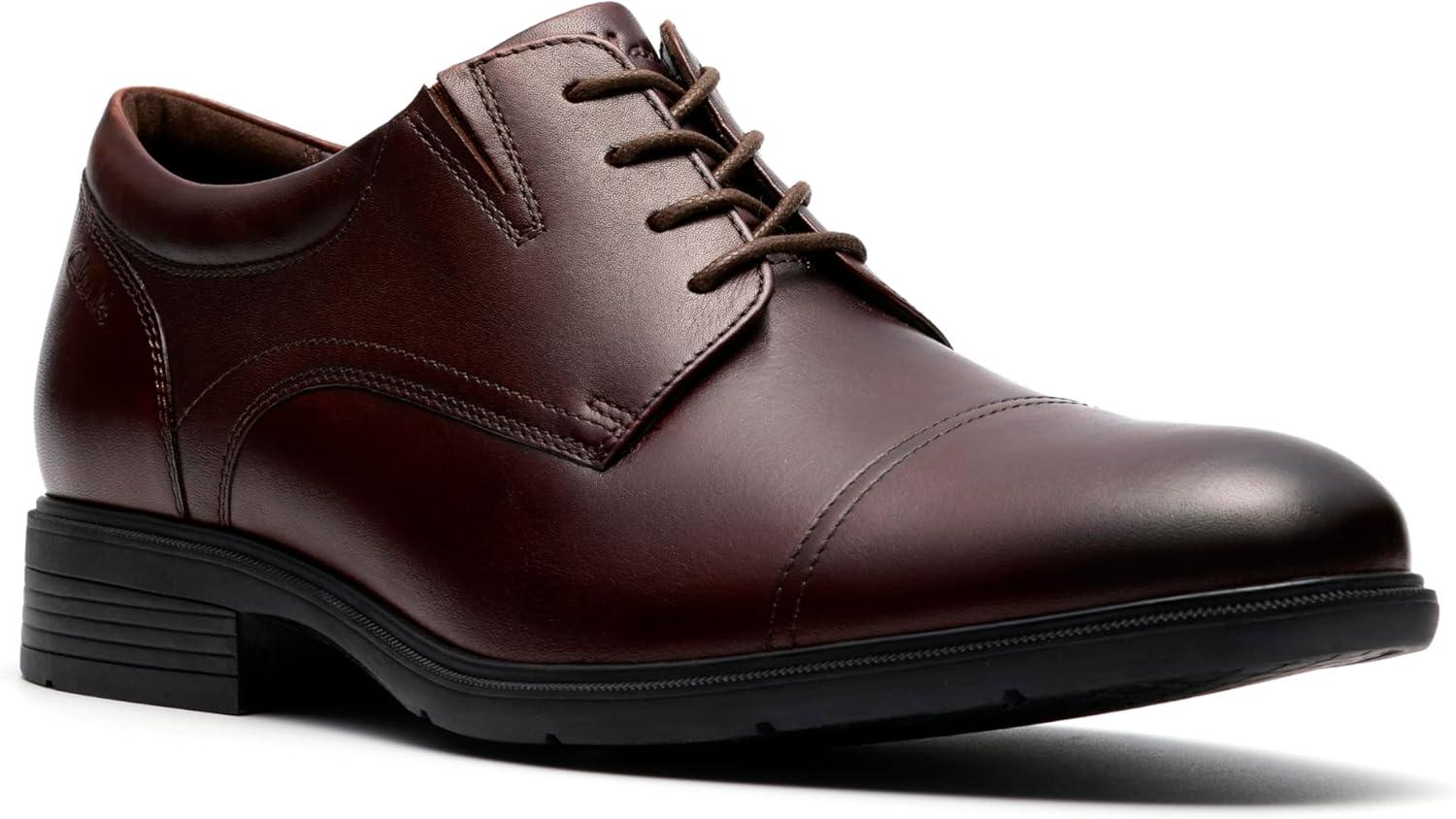 imageClarks Mens Steadwell CapMahogany Leather