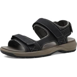 Clarks mens Guideview Trek(Black Leather)