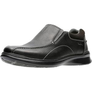 Clarks Men’s Cotrell Step Slip-On Loafers(Black Oily)
