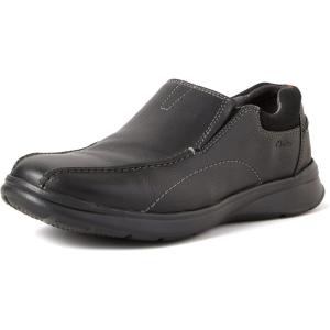 Clarks Men’s Cotrell Step Slip-On Loafers(Black Oily Lea)