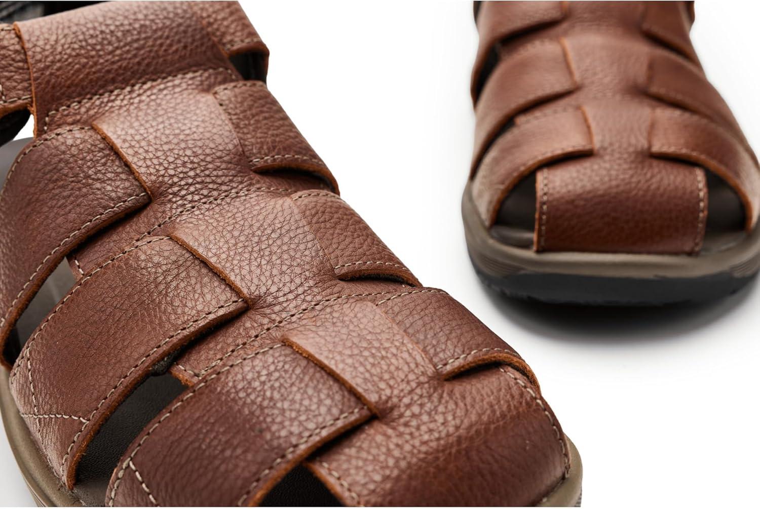 imageClarks Mens Guideview Cove Fisherman SandalDark Brown Leather