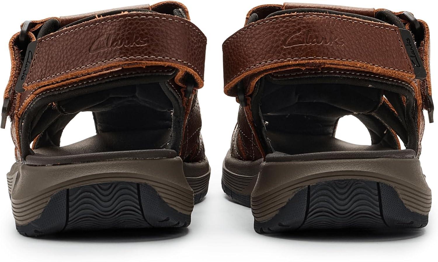 imageClarks Mens Guideview Cove Fisherman SandalDark Brown Leather
