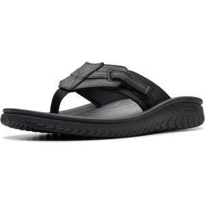 Clarks mens 261769877(Black Leather)
