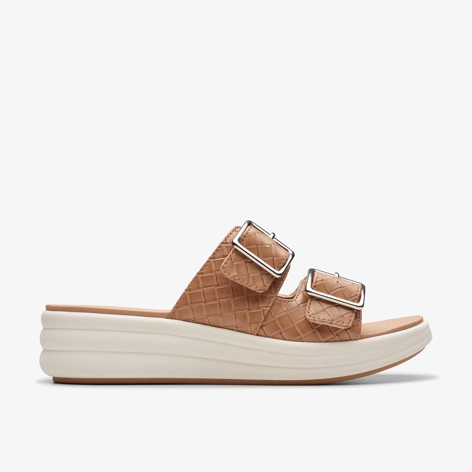 imageClarks Womens Drift BuckleWarm Beige Synthetic