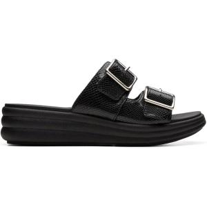 Clarks Women’s Drift Buckle(Black Snake)