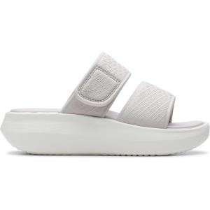 Clarks womens Solevana Star(Pale Grey Synthetic)