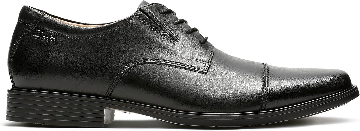 imageClarks Mens Tilden Cap Oxford ShoeBlack Black Leather