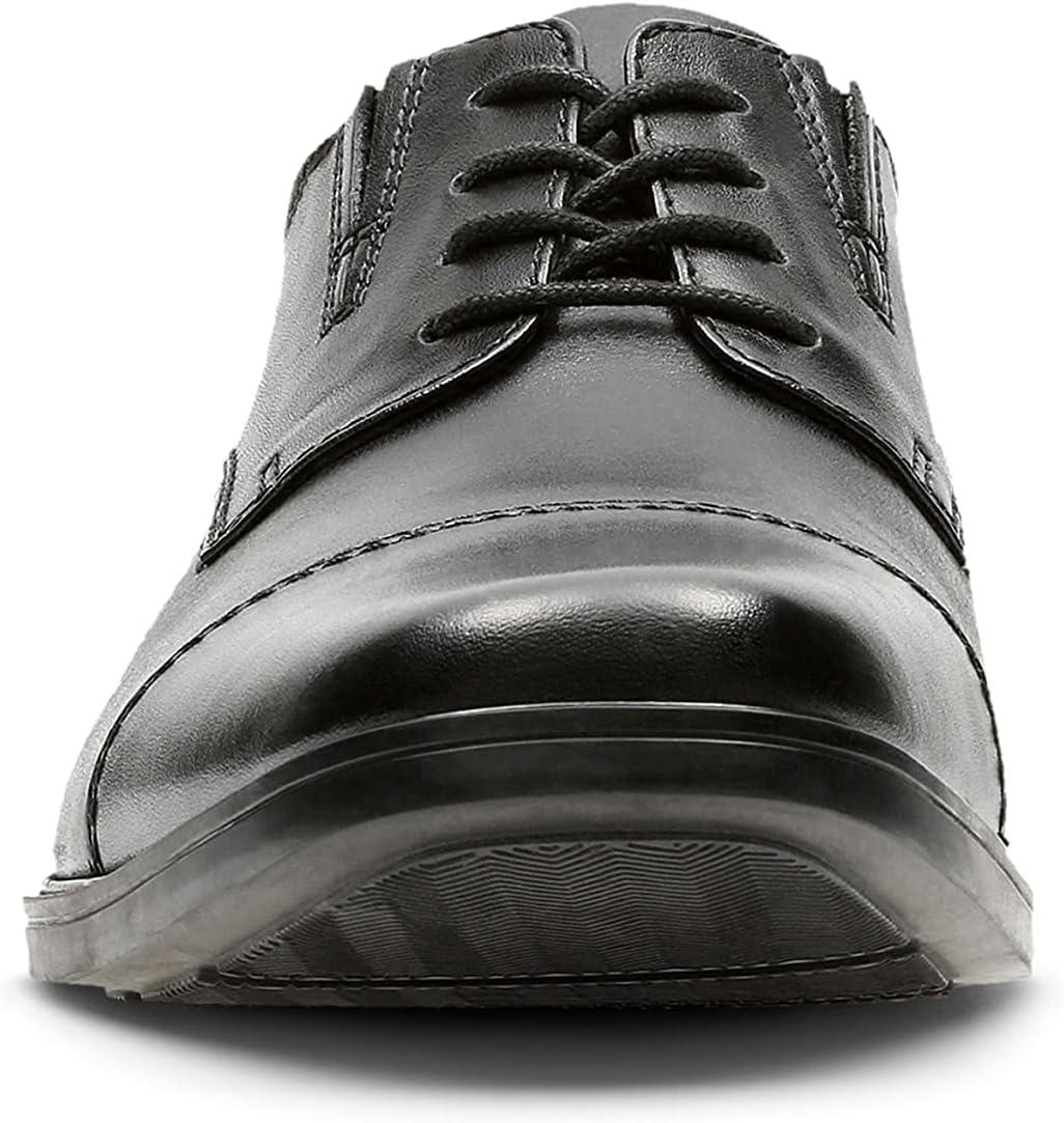imageClarks Mens Tilden Cap Oxford ShoeBlack Black Leather