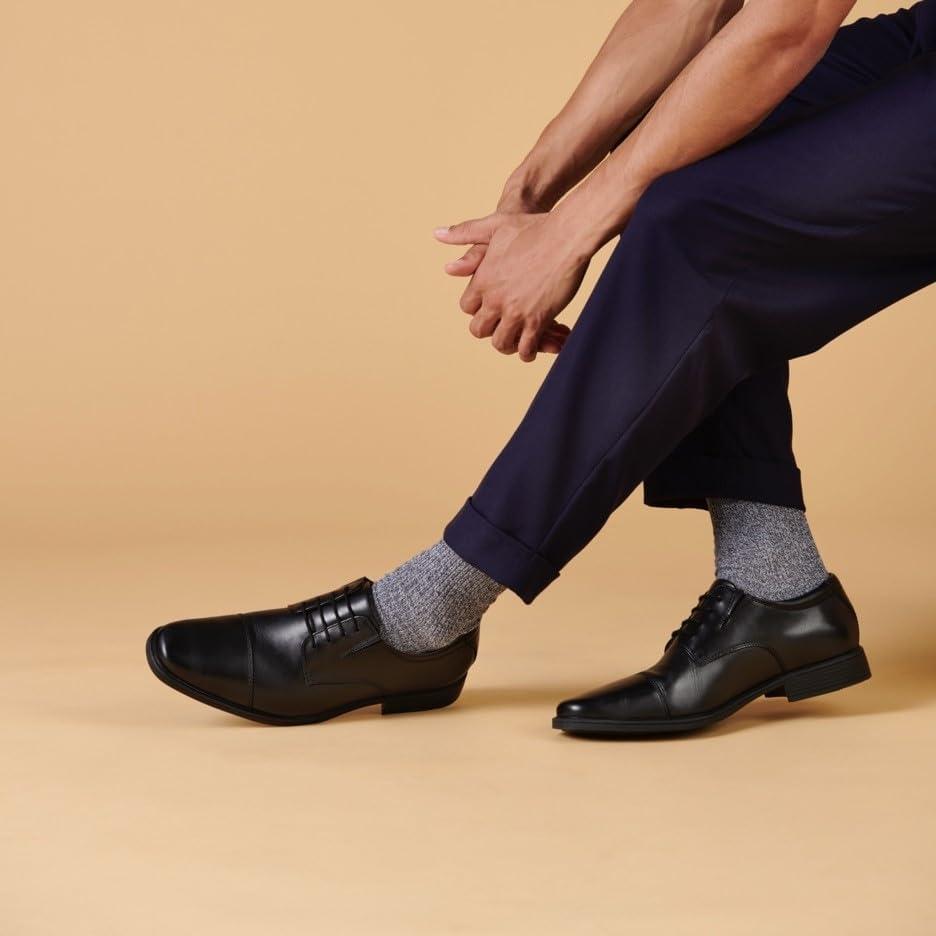 imageClarks Mens Tilden Cap Oxford ShoeBlack Black Leather