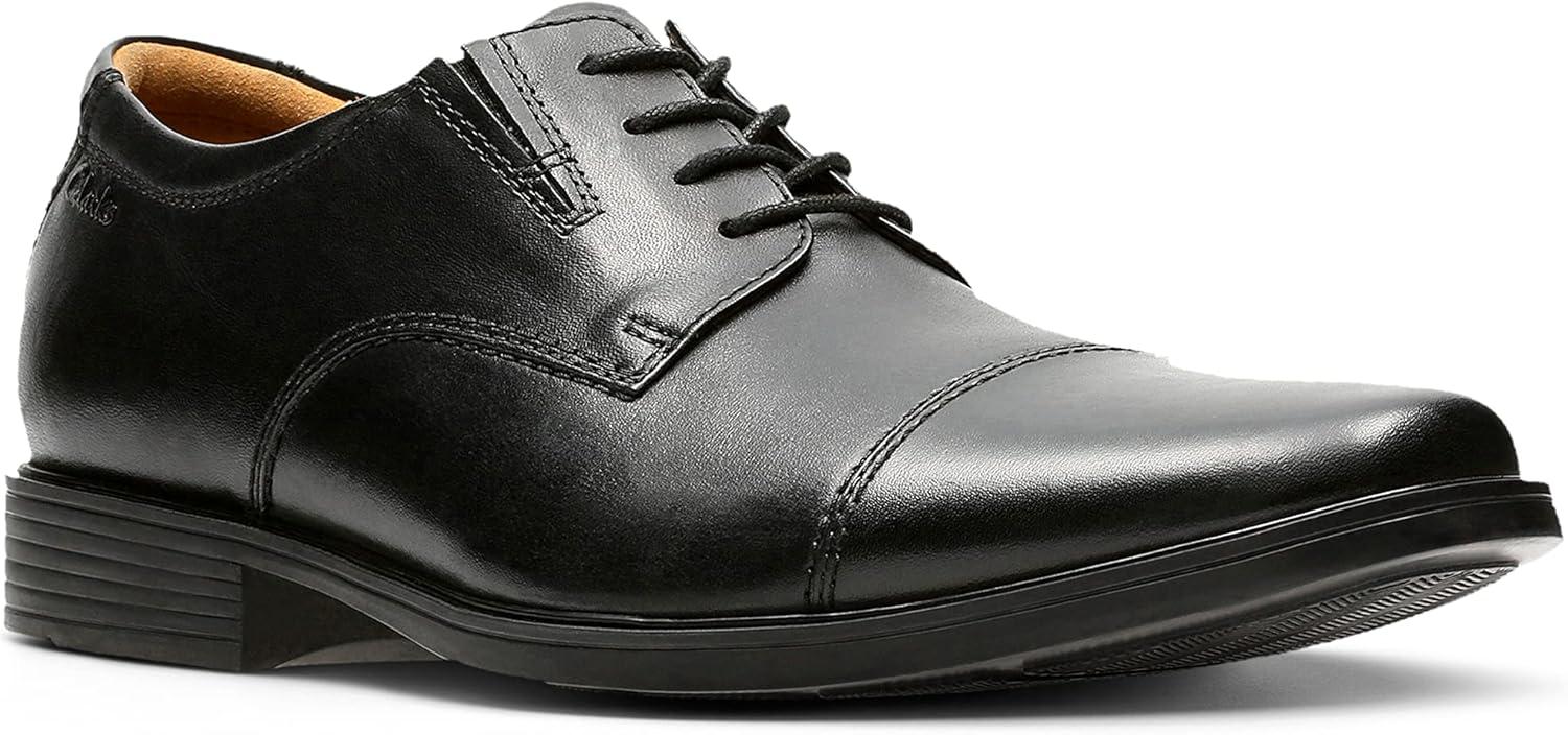 imageClarks Mens Tilden Cap Oxford ShoeBlack Black Leather