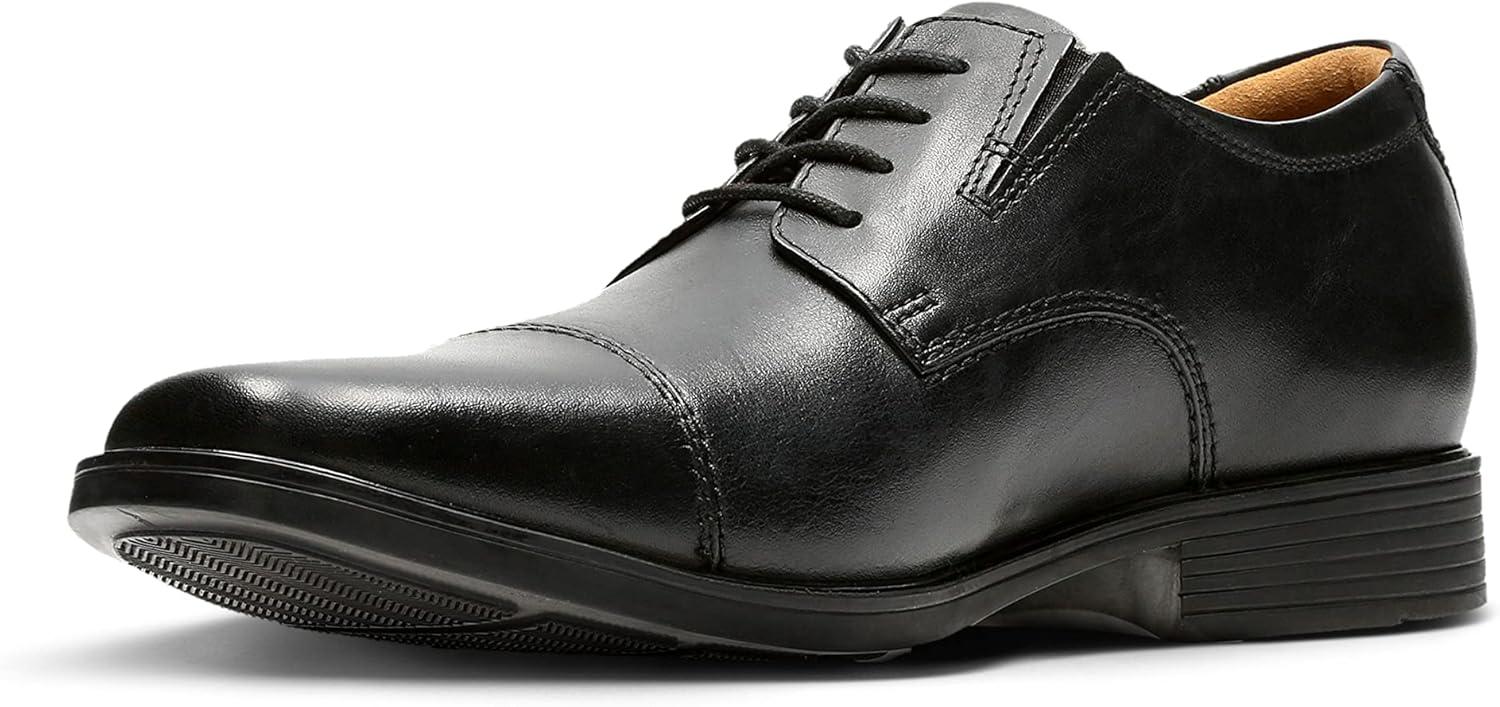 imageClarks Mens Tilden Cap Oxford ShoeBlack Leather