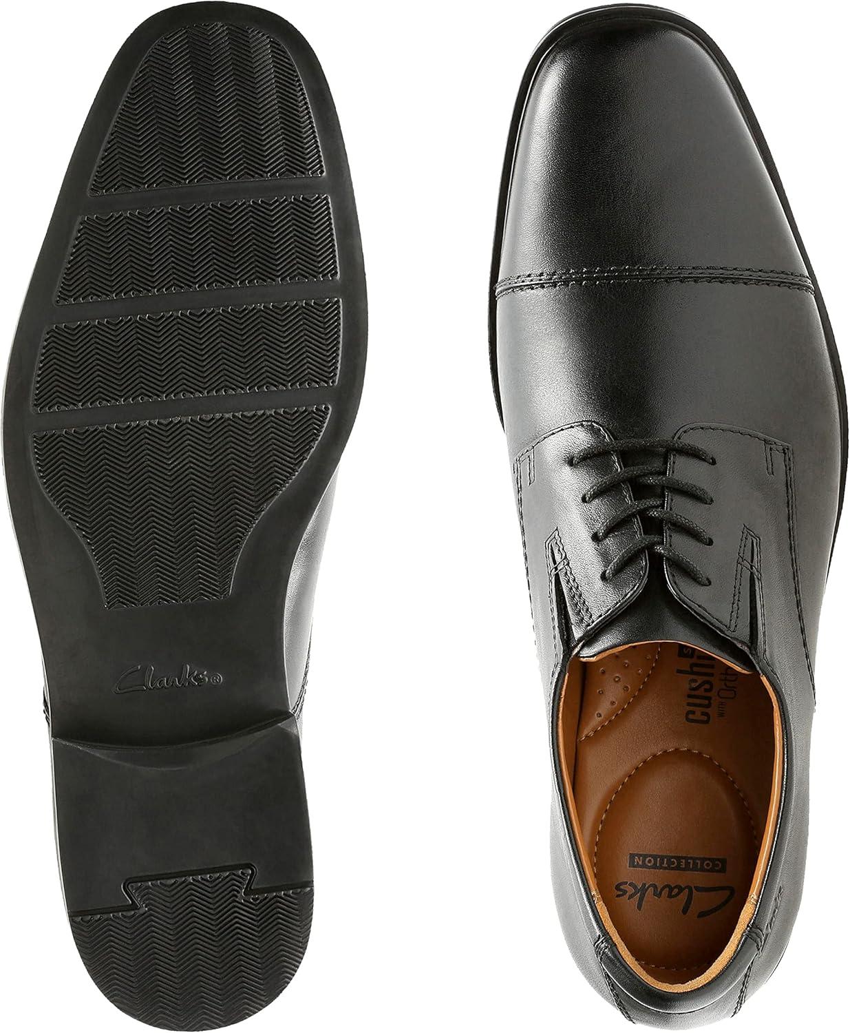 imageClarks Mens Tilden Cap Oxford ShoeBlack Leather